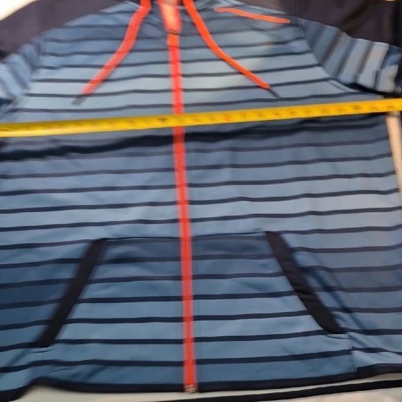 Under Armour 2XL Navy and Orange Fleece Hoodie. - Picture 9 of 15